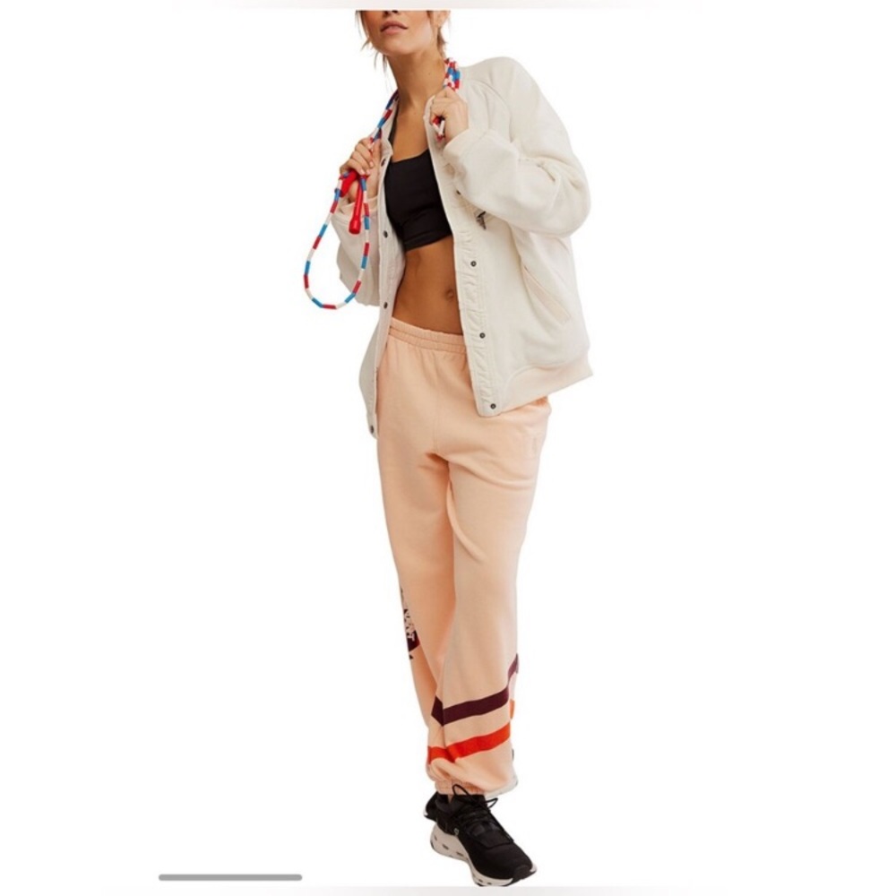 Free People! FP Movement Extra Innings Cardi In Ivory Combo NWT! - Picture 8 of 14